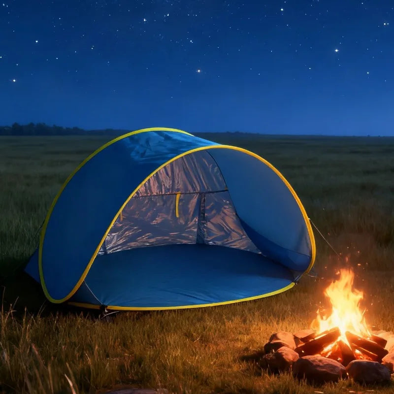 Sunshade Beach Tent Portable Quick Setup Suitable for Hiking Hiking Shelter, Pop-up, Lightweight, Outdoor Canopy, Family Outing