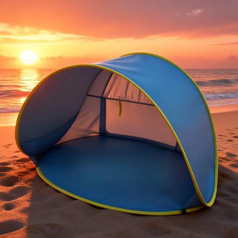 Sunshade Beach Tent Portable Quick Setup Suitable for Hiking Hiking Shelter, Pop-up, Lightweight, Outdoor Canopy, Family Outing
