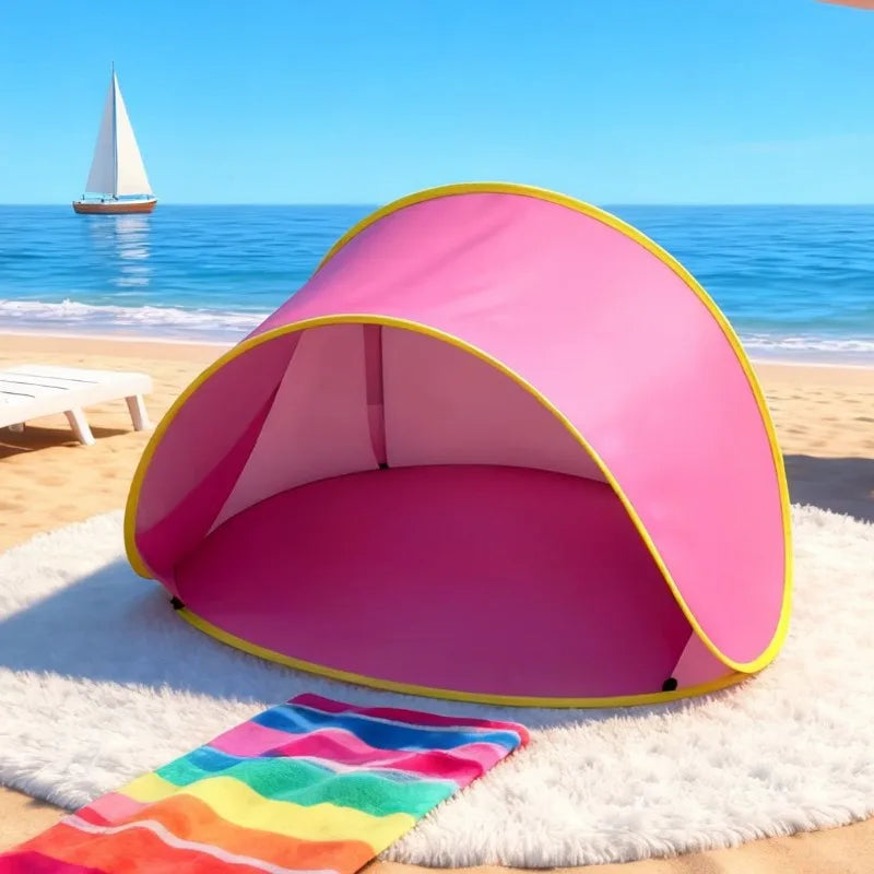 Sunshade Beach Tent Portable Quick Setup Suitable for Hiking Hiking Shelter, Pop-up, Lightweight, Outdoor Canopy, Family Outing